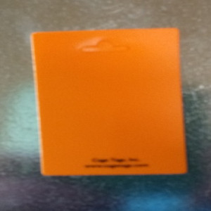 Cage I.D.Tags _ Plastic 2 inch x 4 inch orange blank
