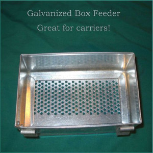 Box Feeder - 3 x 5 x 2 inch with perforated bottom perfect for carriers