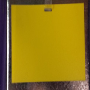 Cage I.D. Tags _ 3 inch x 5 inch yellow blank