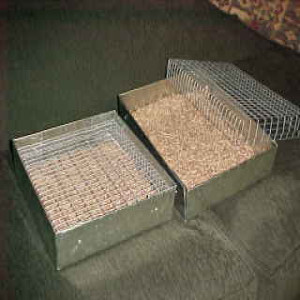Litter Pan _ Galvanized with wire insert _ Large _ 11 x 14