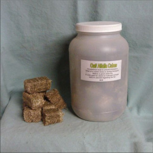 Hay Cubes _ Oat_Alfalfa  _ 1 gallon jar